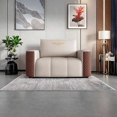 Hokku Designs Light luxury business simple accent chair