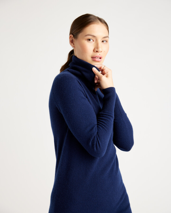 Shippn - Shop anywhere, ship everywhere!  Quince Mongolian Cashmere  Turtleneck Sweater Dress