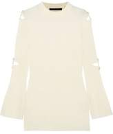 Thumbnail for your product : Mother of Pearl Aurora Embellished Cutout Wool-Blend Sweater