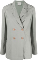 Thumbnail for your product : Alysi Double-Breasted Cotton Blazer