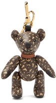 Thumbnail for your product : Burberry Thomas Bear Tb-monogram Leather Key Ring - Brown Multi