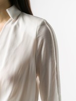 Thumbnail for your product : Elisabetta Franchi Long-Sleeve Wrap Bodysuit