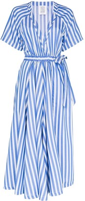 Rosie Assoulin Striped Wrap Jumpsuit