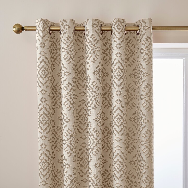 Dunelm Azira Mushroom Blackout Eyelet Curtains Mushroom ShopStyle