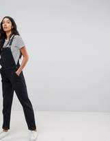 Thumbnail for your product : ASOS Tall Design Tall Denim Dungaree In Washed Black