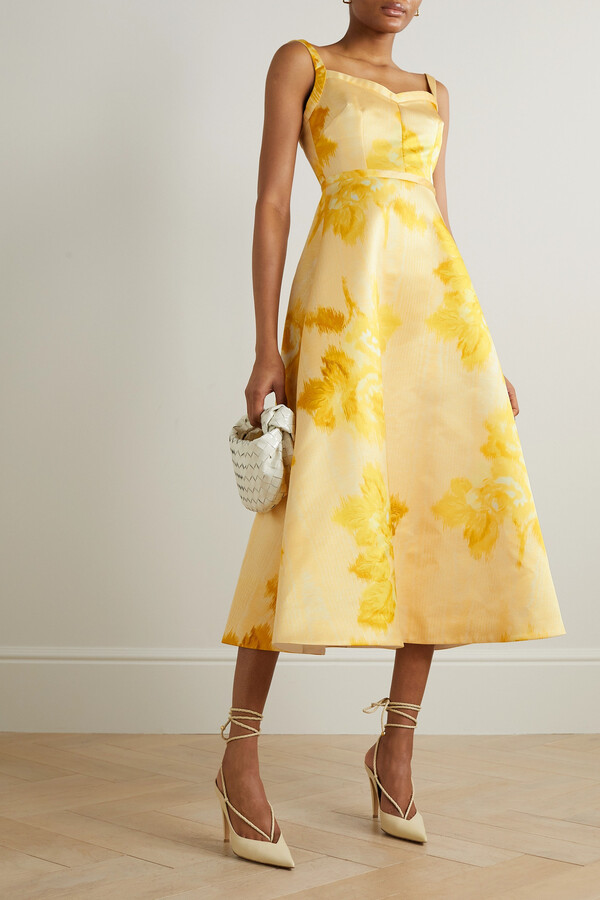 Floral Print Satin Dress | ShopStyle