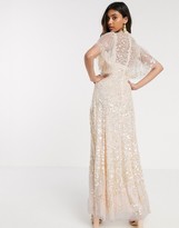 Thumbnail for your product : Needle & Thread soft embellished maxi dress in blush