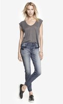 Thumbnail for your product : Express Mid Rise Zippered Ankle Jean Legging
