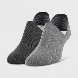 Peds Women's 2pk Cozy Slipper Liner Socks - Charcoal/Heather Gray 5-10 -  ShopStyle