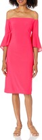 Thumbnail for your product : Betsy & Adam Women's Off The Shoulder Dress with Ruffle Sleeves