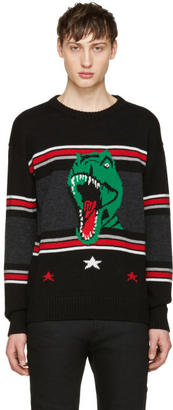 Saint Laurent Black T-Rex Sweater