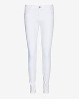 Thumbnail for your product : J Brand Moto Stitch Panel Skinny: White