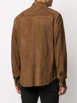 Thumbnail for your product : Ajmone Long Sleeve Leather Shirt