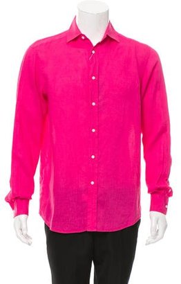 Ralph Lauren Purple Label Linen Button-Up Shirt w/ Tags