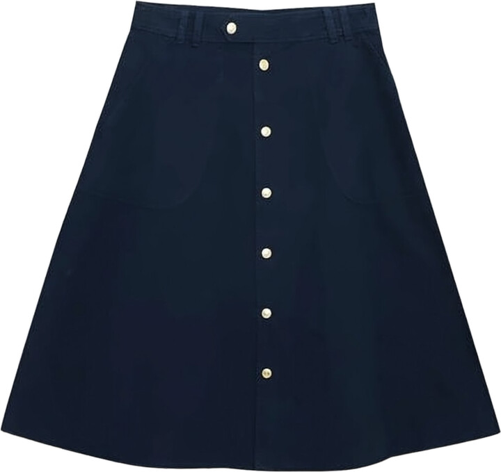 A.P.C. A-Line Midi Skirt