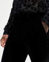 Thumbnail for your product : Moss Bros velvet suit pant in black
