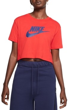 royal blue nike crop top