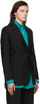 Thumbnail for your product : ATLEIN Black Virgin Wool Blazer