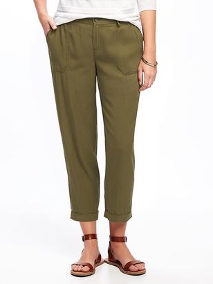 Old Navy Mid-Rise Soft Utility Cropped Pants (25")