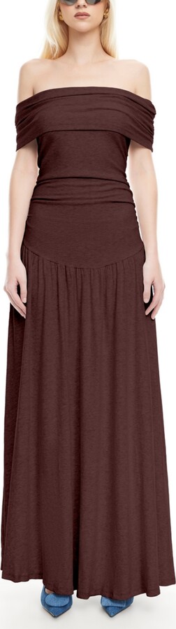 Lioness Women's Field Of Dreams Off-The-Shoulder Maxi Dress