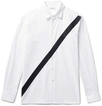 Public School Neruda Grosgrain-Trimmed Cotton Oxford Shirt