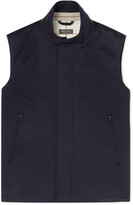Thumbnail for your product : Loro Piana Suede-Trimmed Brushed-Cashmere Gilet