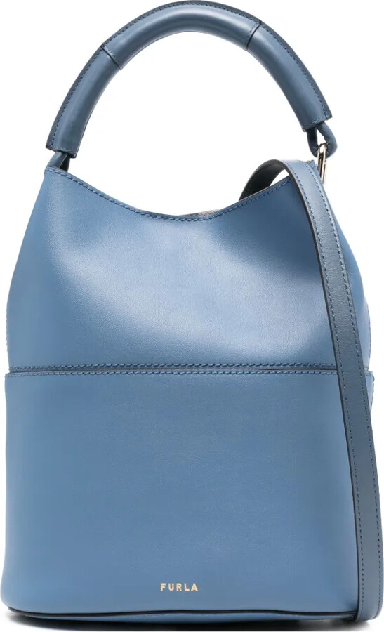Furla small Sfera top-handle leather bucket bag