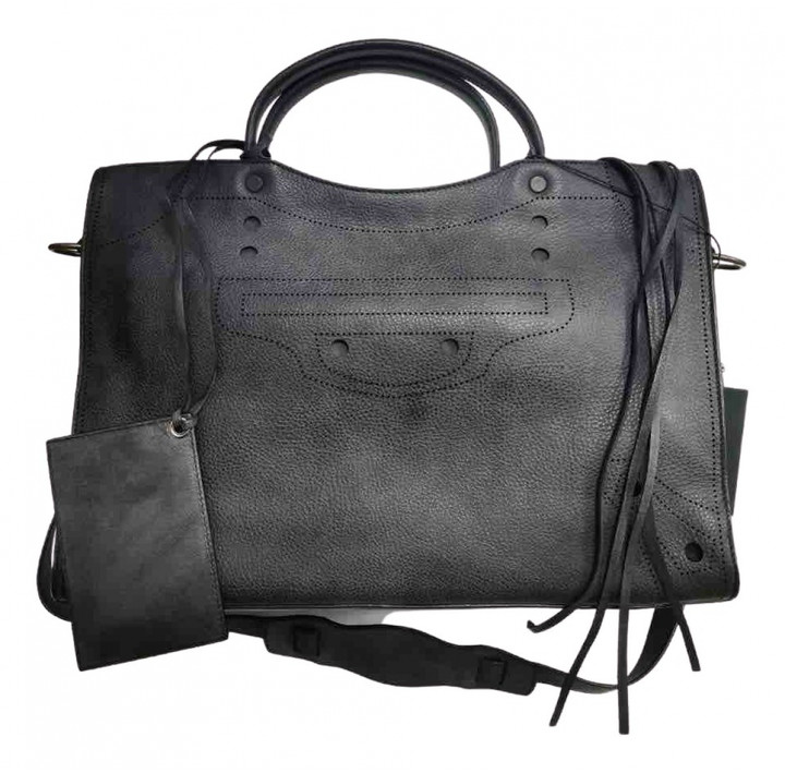 Balenciaga Blackout Black Leather Handbags - ShopStyle Tote Bags