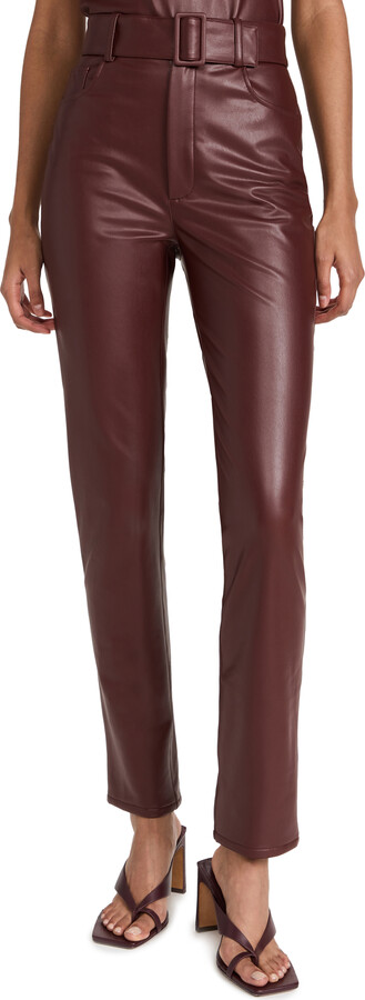 Lapointe Leather Split Hem Pants Faux Leather Pants For Women Hgh