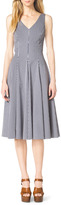 Thumbnail for your product : Michael Kors Gingham Check Sleeveless A-Line Dress