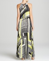 Thumbnail for your product : Aqua Gown - Graphic Print Pleated Blouson