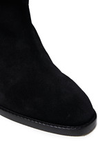 Thumbnail for your product : Stuart Weitzman Virgo Buckled Suede Ankle Boots