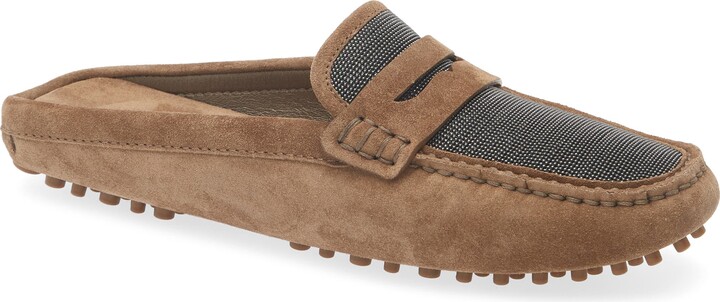 Brunello Cucinelli Monili Penny Loafer Mule