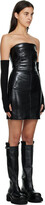 Thumbnail for your product : Rick Owens Black Lacquered Bustier Minidress
