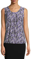Thumbnail for your product : Kasper SUITS Printed Sleeveless Top