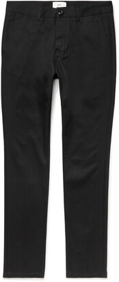 AMI Paris Slim-Fit Tapered Cotton-Gabardine Trousers