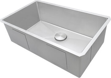 Ruvati 33-inch Undermount 16 Gauge Rounded Corners Large Kitchen Sink Stainless Steel Single Bowl