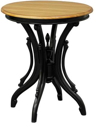 Kayu Estate Collections Queen Ann Round Side Table, Accented