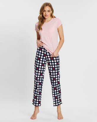 Marks and Spencer Spot Print Pyjama Set
