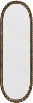 Iron Art Oval Retro Mirror, Antique Effect,Wall Hanging,Suitable For Living Room,Bedroom, Entrance