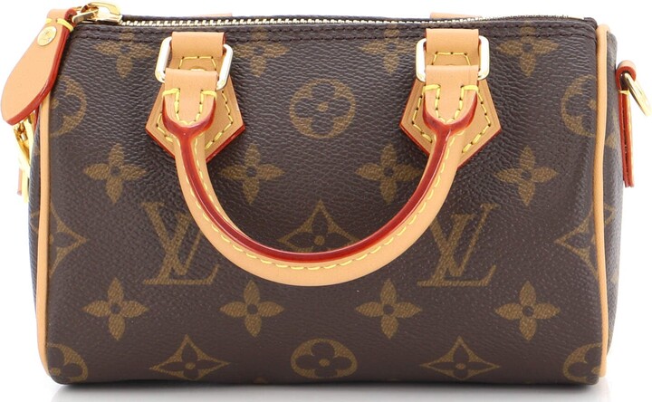 Louis Vuitton Monogram Coated Canvas Nano Noé Gold Hardware, 2020, Brown Womens Handbag
