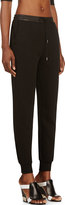 Thumbnail for your product : Alexander Wang T by Black Lambskin Trim Lounge Pants