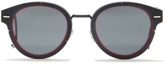 christian dior 61mm round sunglasses