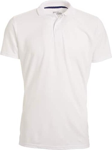 Galaxy By Harvic Tagless Dry-Fit Moisture-Wicking Men's Polo Shirt in White