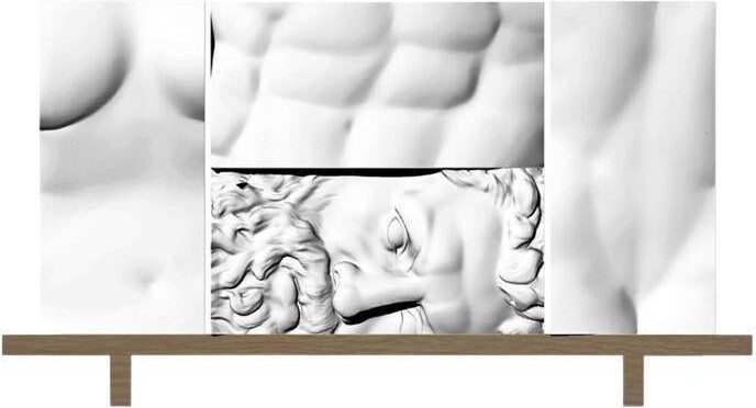 Driade Ercole E Afrodite White Cabinet On A Base