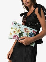 Thumbnail for your product : Dolce & Gabbana Blue Floral Clutch Bag