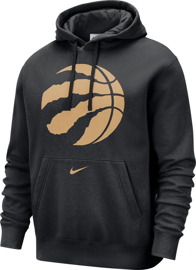Toronto Raptors Club City Edition Nike Men's NBA Fleece Pullover Hoodie in Black | HQ8997-010