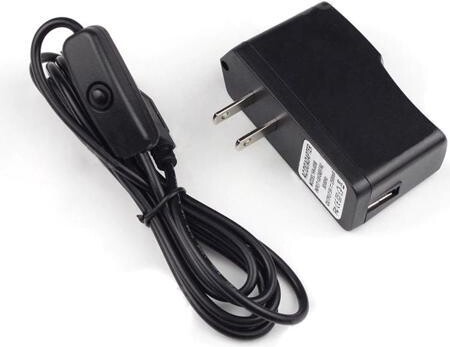 Buy Best High Quality 5V 2.5A US Plug Micro USB Charger Power Supply Adapter ON/OFF Switch Charging Cable for Raspberry Pi 3 Tablet