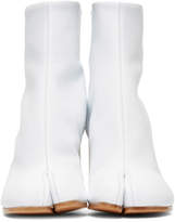 Thumbnail for your product : Maison Margiela White Soft Leather Tabi Boots