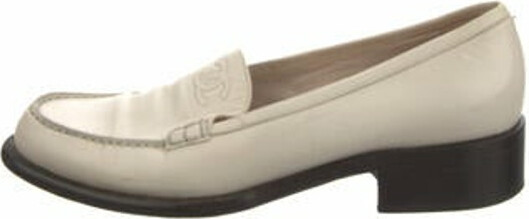 Chanel Vintage Interlocking CC Logo Loafers - ShopStyle